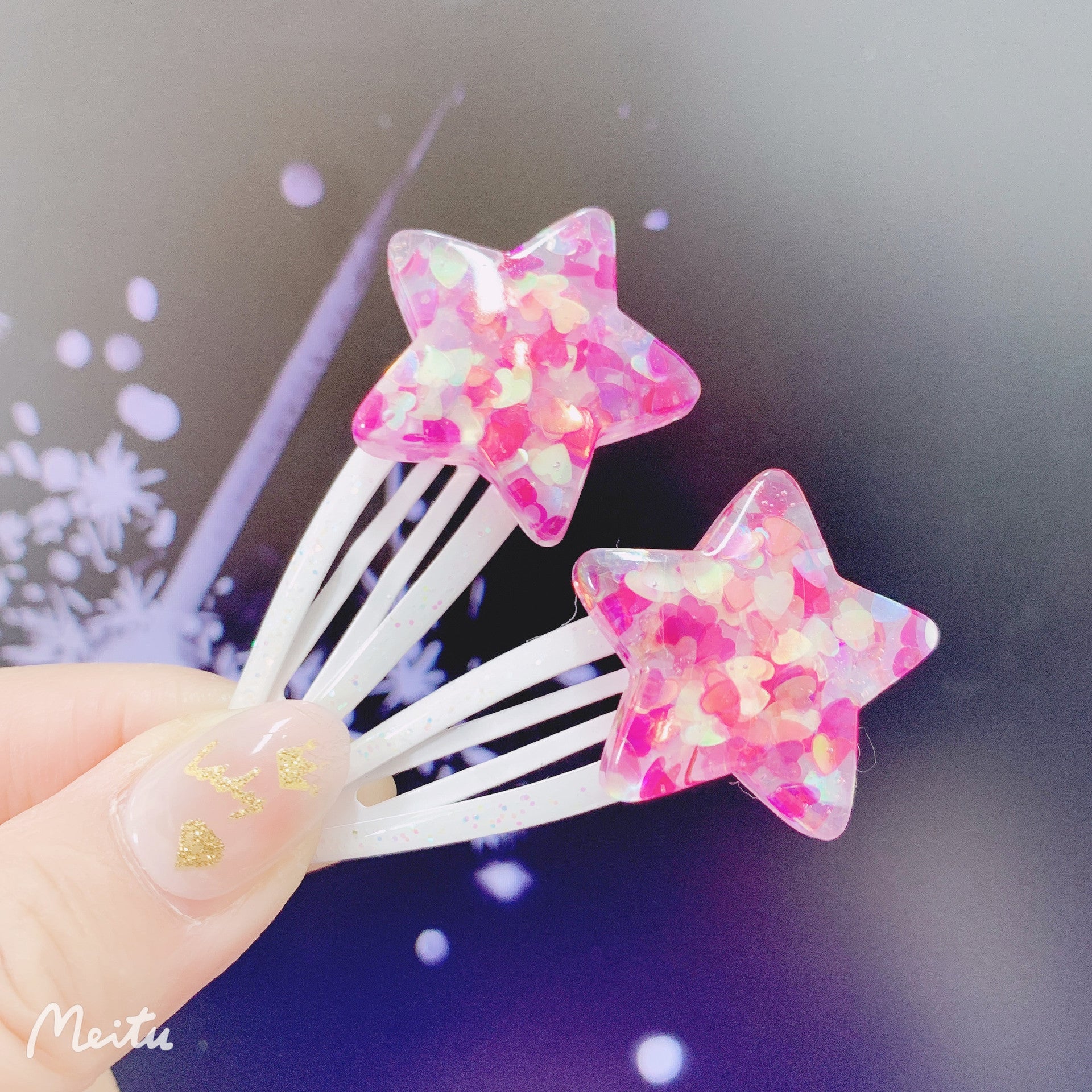 Wholesale 5cm Sequin Hair Clip Kids Gift Set